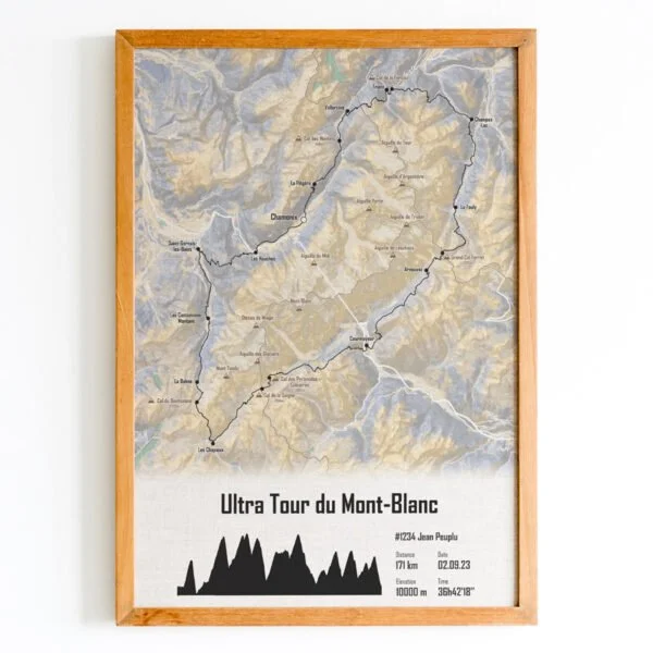 Affiche UTMB23 Mercantour Noir