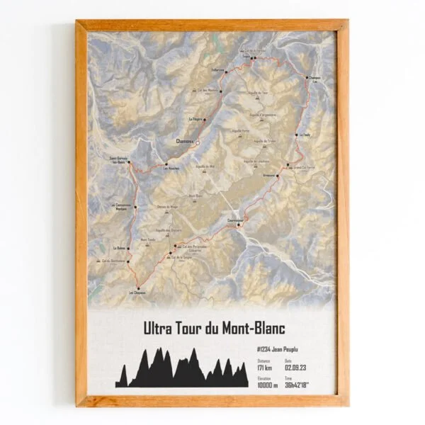 Affiche UTMB23 Mercantour Orange