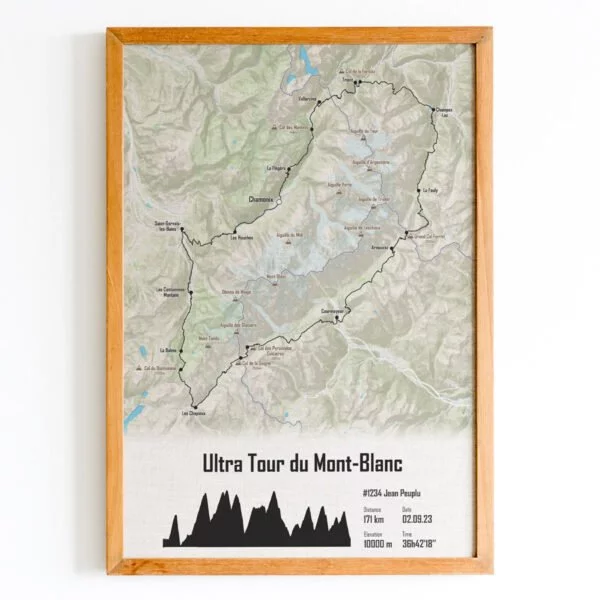 affiche utmb 2023 outdoor noir