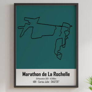 affiche design marathon de la rochelle