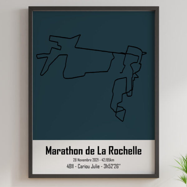 Marathon La Rochelle bleu charbon perso