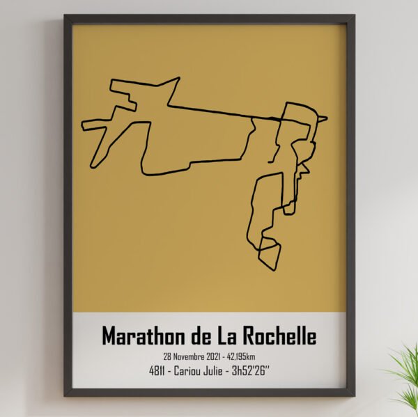 Marathon La Rochelle jaune sable perso
