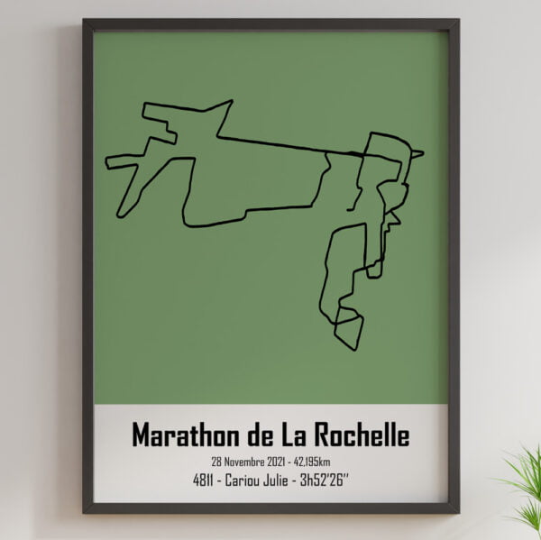 Marathon La Rochelle vert asperge perso