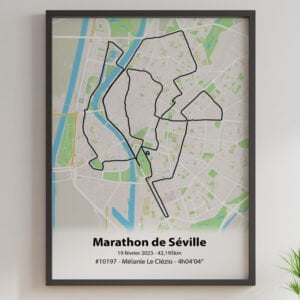 Affiche course à pied personnalisée