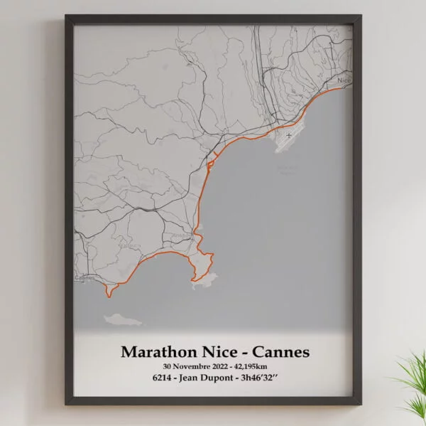 Marathon des alpes maritimes 2022 mono orange