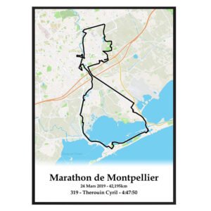 Affiche Marathon de Montpellier