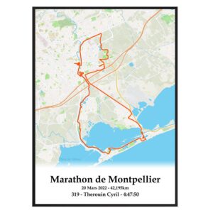 Affiche Marathon de Montpellier