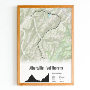 Affiche Cyclisme - Albertville - Val Thorens
