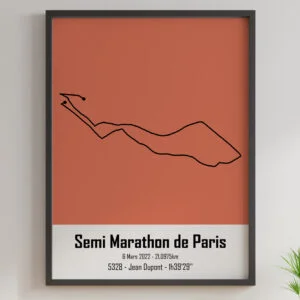 affiche design du semi marathon de paris 2022