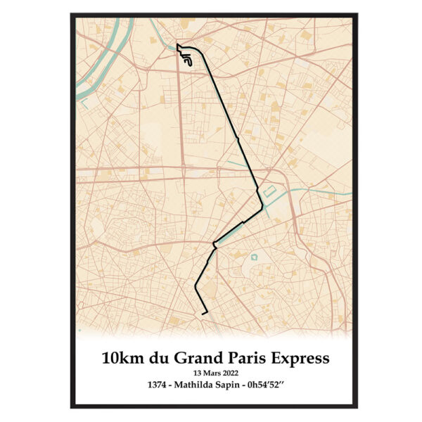 Affiche du 10km du grand paris express