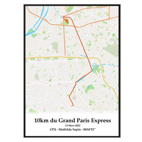 10km du grand paris express outdoor orange