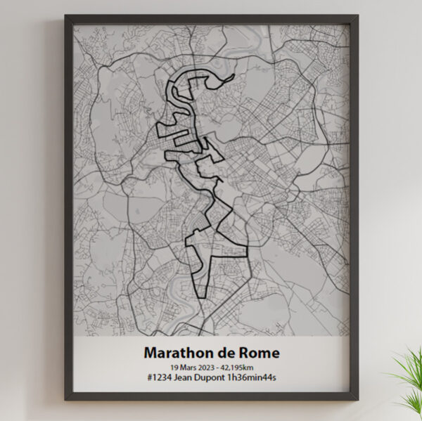 Marathon de Rome 2023 Mono Noir