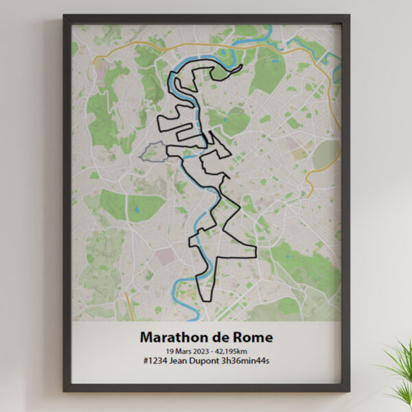 Affiche du marathon de Rome 2023