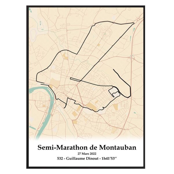 Semi Marathon de Montauban Basic Noir