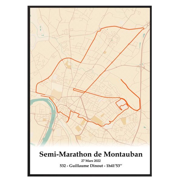 Semi Marathon de Montauban Basic Orange