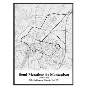 affiche semi marathon de montauban