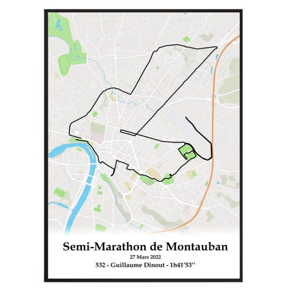 Semi Marathon de Montauban Outdoort Noir