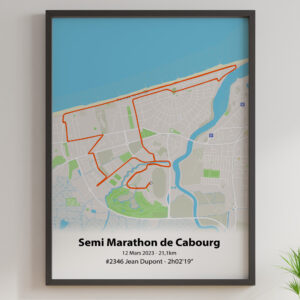 affiche du semi marathon de cabourg
