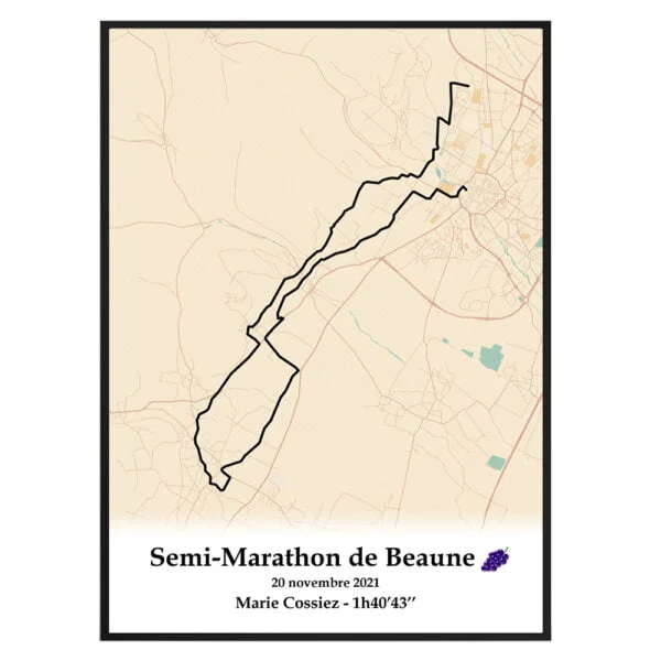 affiche semi marathon de beaune