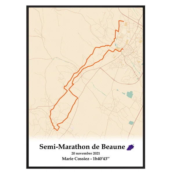 Semi marathon beaune mercantour orange