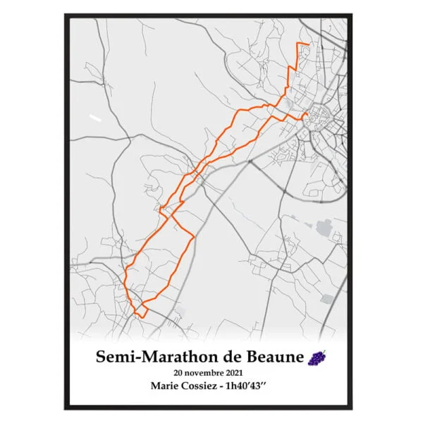 Semi marathon beaune orange