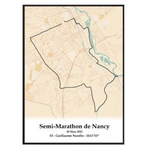 affiche du semi marathon de Nancy 2022