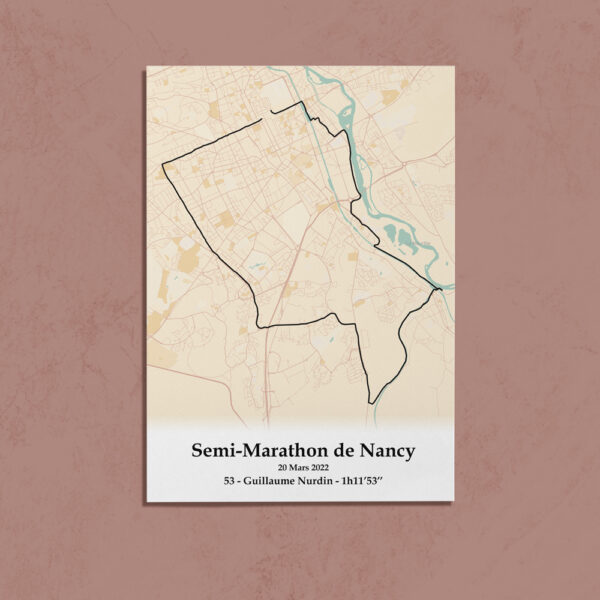 Semi marathon de Nancy Mercan Noir feuille