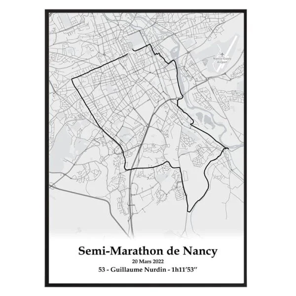 affiche semi marathon de nancy