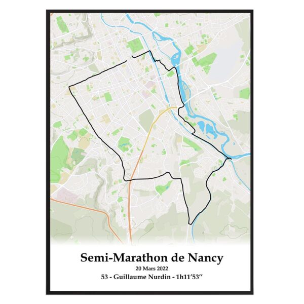 Semi marathon de Nancy Outdoor Noir