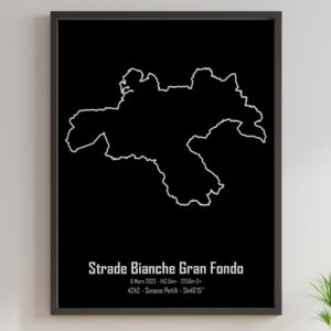 affiche strade bianche cyclo
