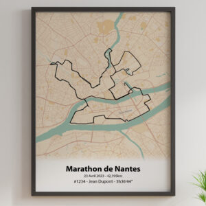 affiche du marathon de Nantes 2023