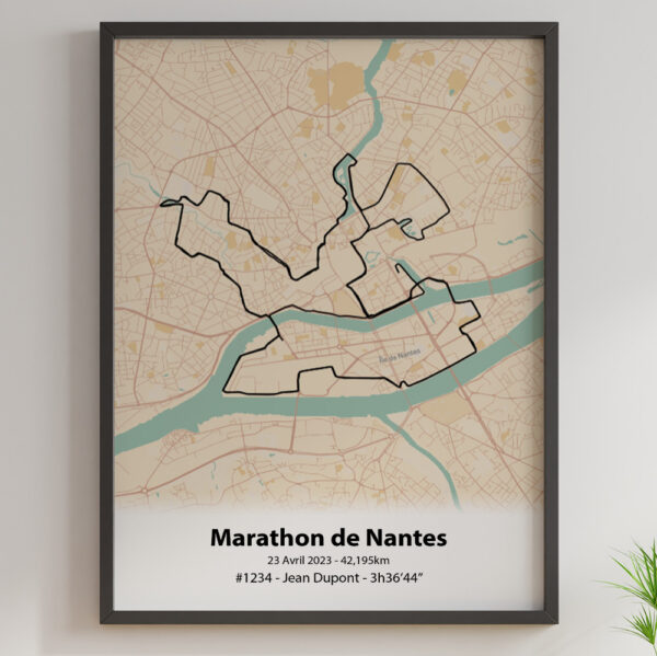 affiche du marathon de Nantes 2023
