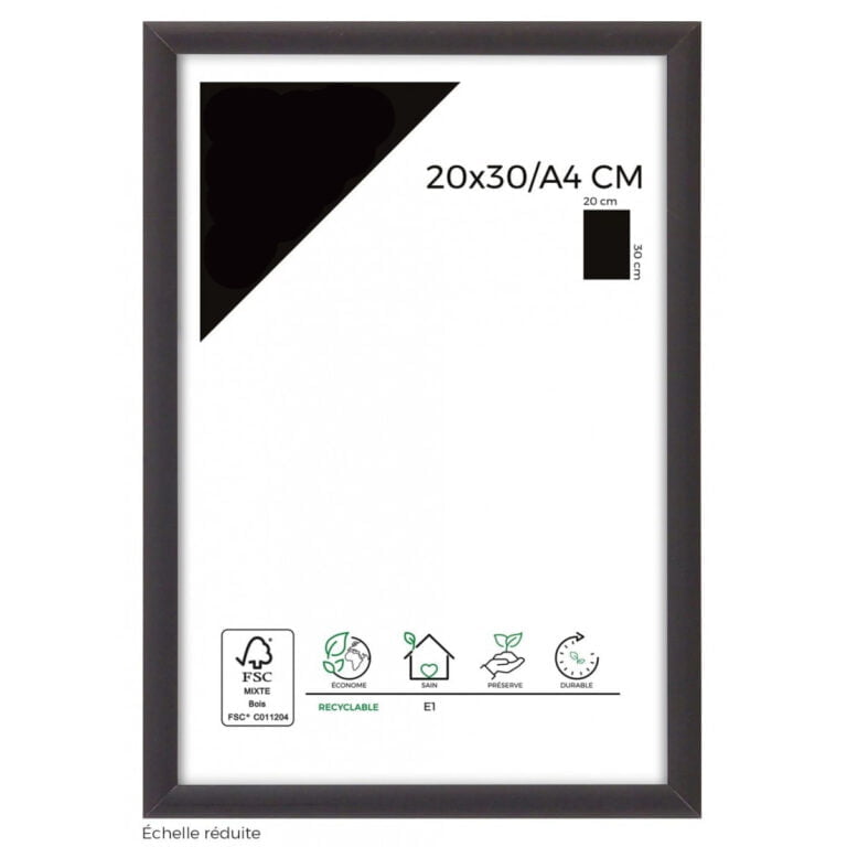 Cadre Photo Noir en Aluminium
