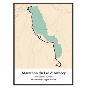 Affiche Marathon du Lac d'Annecy