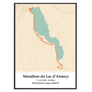 Affiche Marathon du Lac d'Annecy