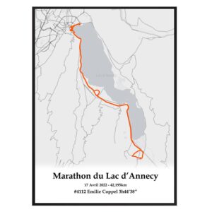 Affiche Marathon du Lac d'Annecy