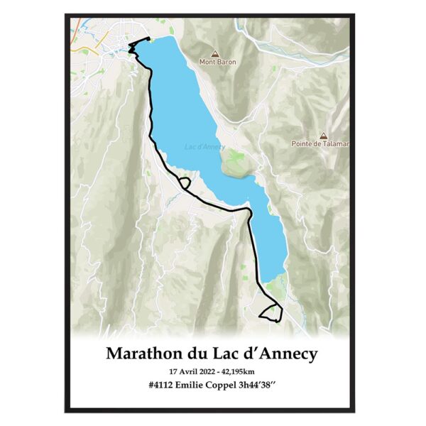 Affiche du Marathon du Lac d'annecy 2022