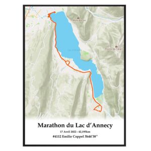 Affiche Marathon du Lac d'Annecy