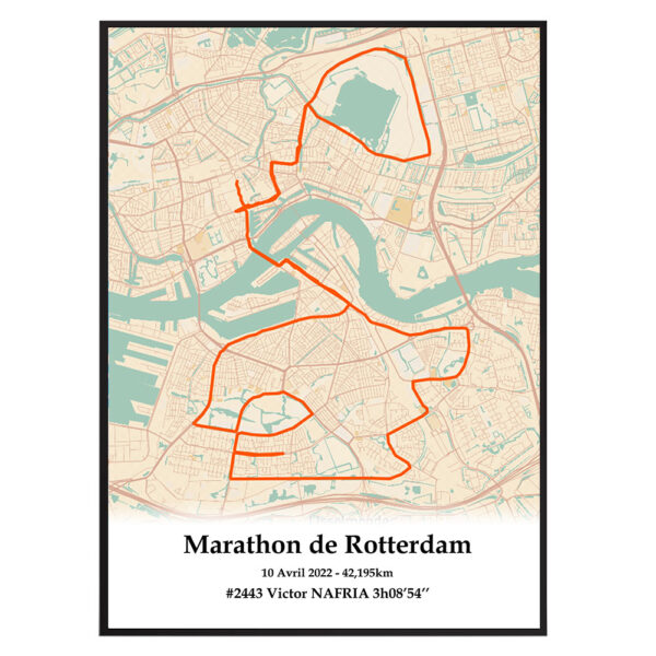 Affiche Marathon de Rotterdam