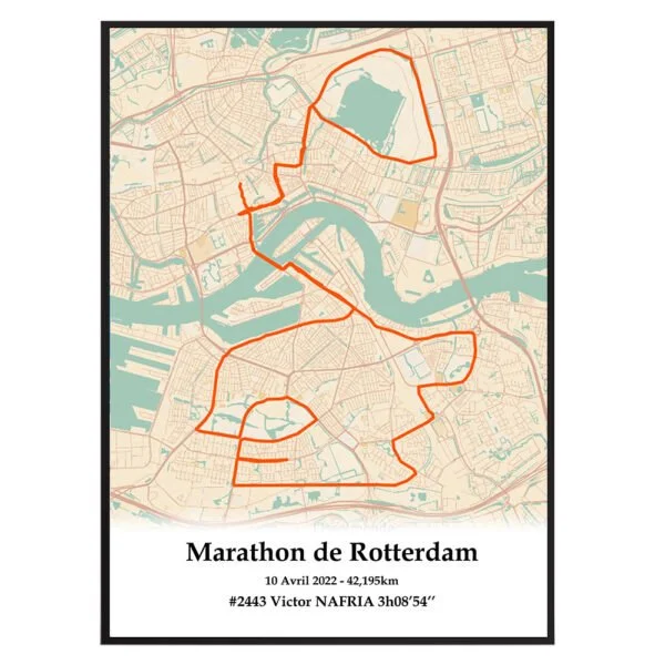 Affiche Marathon de Rotterdam