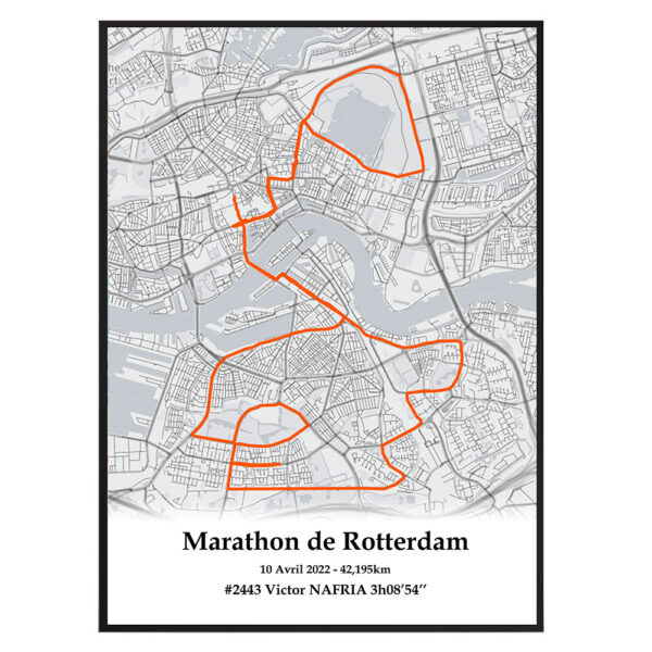 Marathon Rotterdam Noir Orange