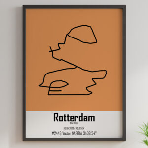 affiche orange marathon de Rotterdam