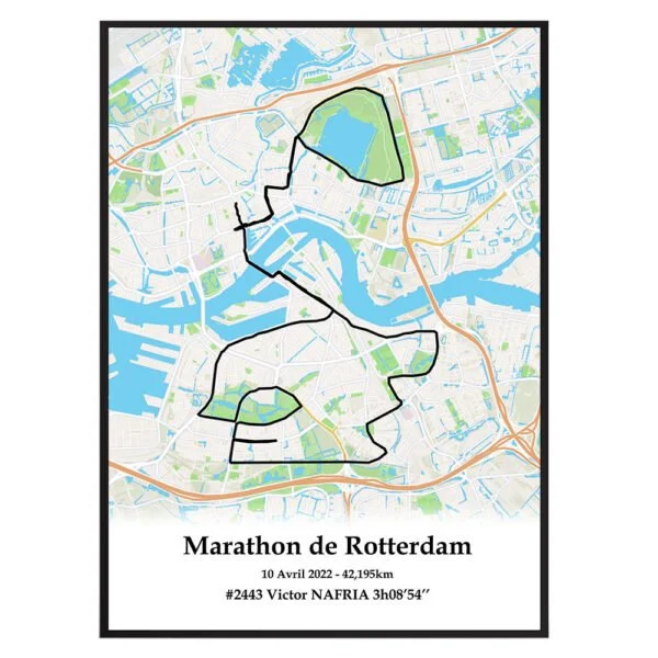 affiche du marathon de rotterdam