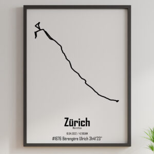 affiche marathon de zurich 2022 design