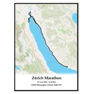 affiche marathon de zurich 2022