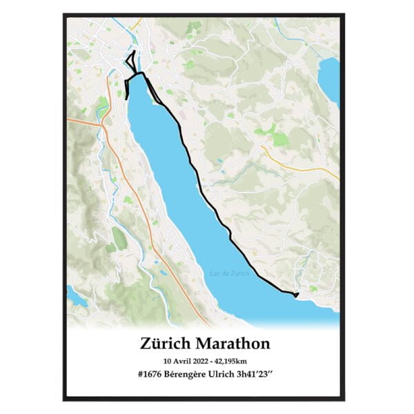 affiche marathon de zurich 2022