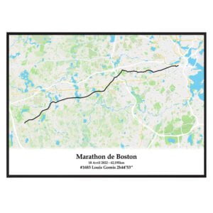 affiche marathon de boston