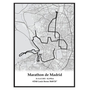 affiche marathon de Madrid 2022