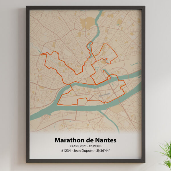 Marathon de Nantes 2023 Mercantour orange