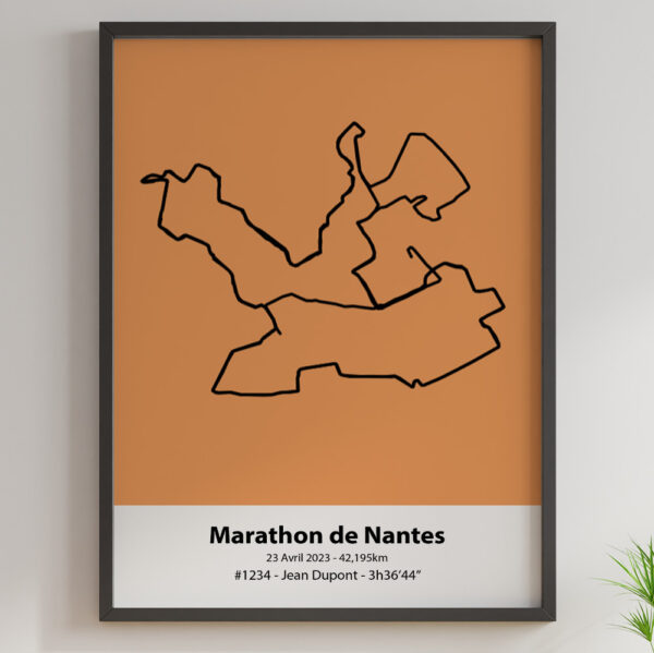 Marathon de Nantes 2023 orange